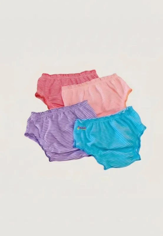 Calçinha Infantil Listradas Malha Fria Atacado