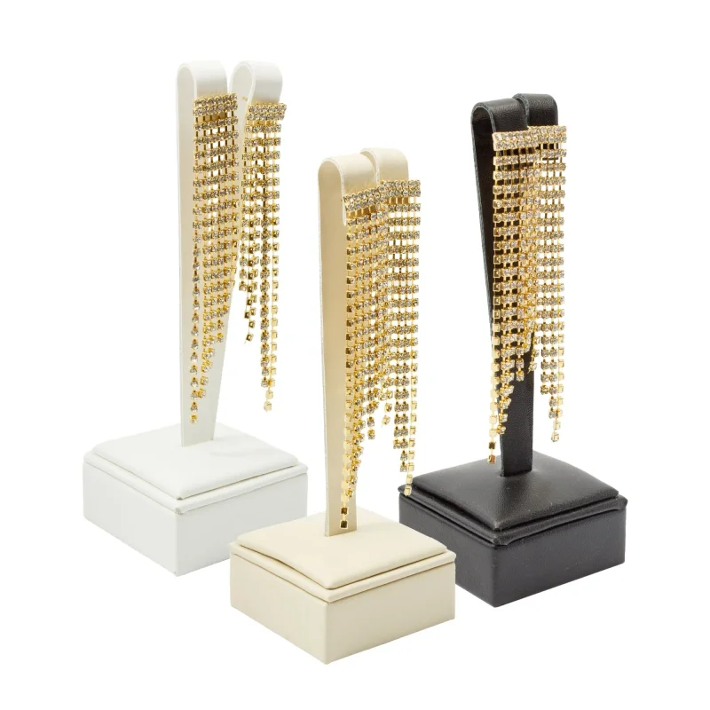 Expositor para Brincos em Corino Formato Y - 1 unidade Atacado para Revenda