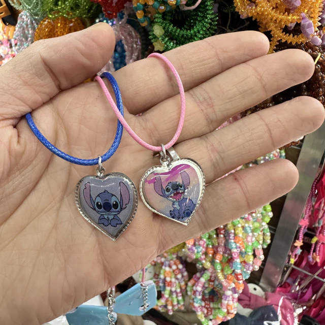 Kit C/12 Gargantilha stitch Courinho Elástico Atacado