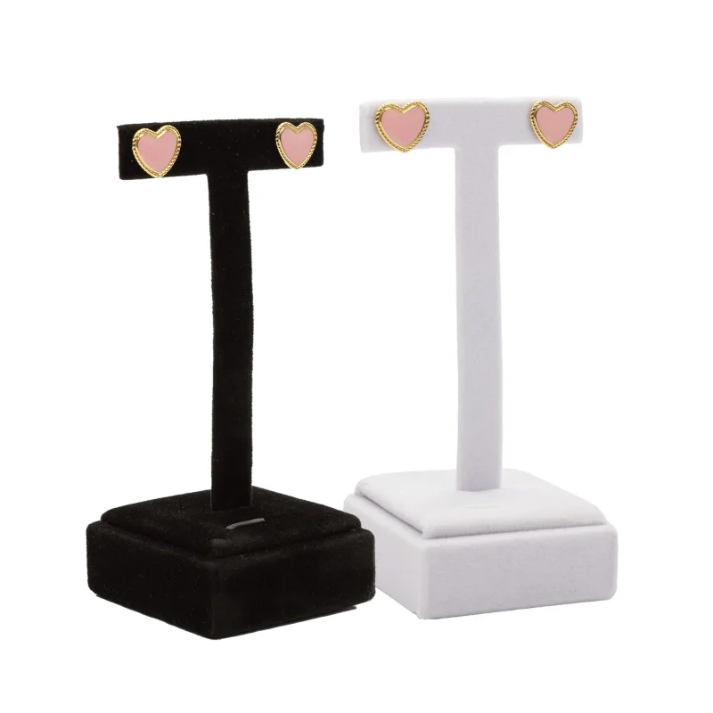 Expositor para Brincos em Veludo Formato T - 1 unidade Atacado para Revenda