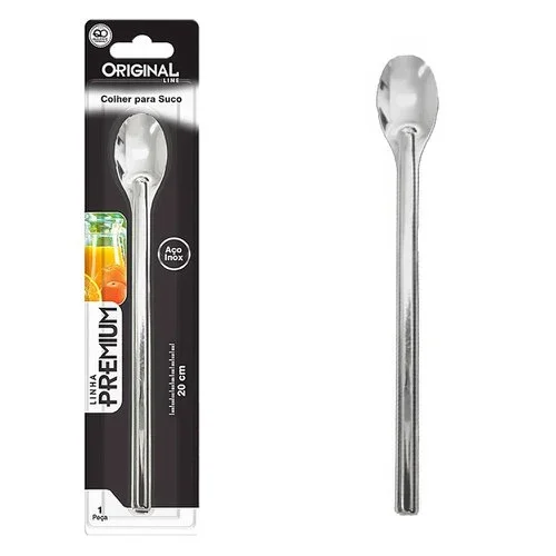 Colher Para Suco 20 Centímetros Premium Em Aço Inox Atacado para Revenda
