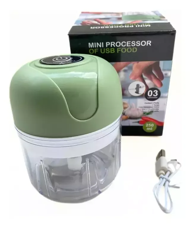 MINI PROCESSADOR ELETRCO 250ML FFJ-021 ONE-026 LEY-1939 Atacado