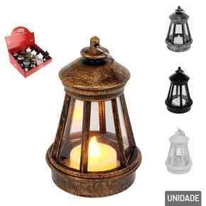 Luminária de LED 12cm Lamparina Decorativa Sortida Atacado