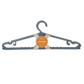 Cabide de Plástico 3 Peças Adulto Cinza Atacado