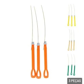 Agulha para Desentupir Fogão 3 Peças Color Atacado