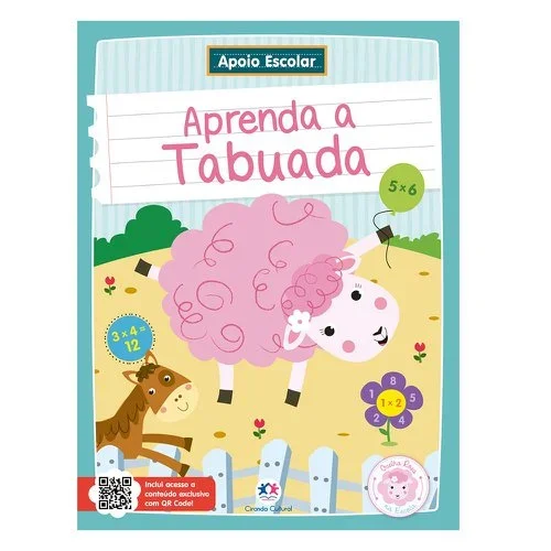 Livro Apoio Escolar Infantil Aprenda A Tabuada 48 Páginas Atacado para Revenda