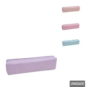 Estojo Escolar 21cm Retangular Glitter Color Atacado