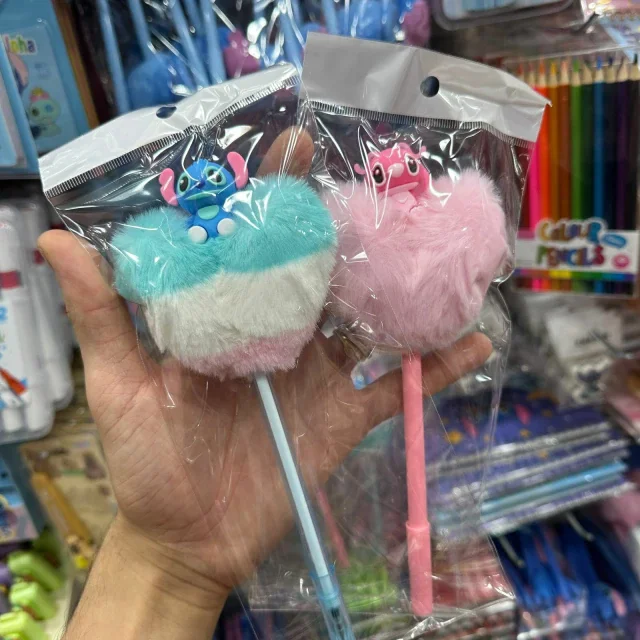 Kit C/12 Canetas Coração Do Stitich Atacado