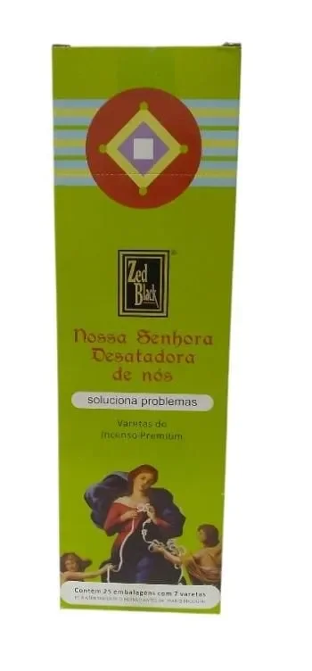 8141 INCENSO NOSSA SENHORA DESATADORA DE NOS C/25 Atacado