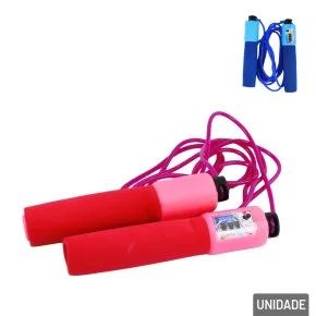 Pula Corda 2,5m com Contador Cabo Plástico Color Atacado