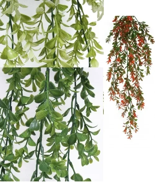 E/0729 PENDENTE FOLHAGENS DE BUCHINHO X5 72CM Atacado