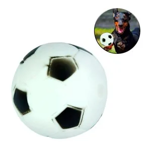 Mordedor para Pet em Vinil 6cm Bola Futebol Atacado
