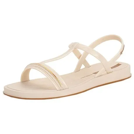 Sandália Feminina Flat Glow Ipanema 27402 Marfim Atacado