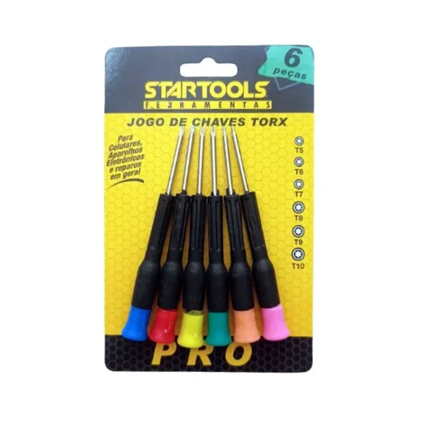 JOGO DE CHAVE TORX C/ 6 PÇS AR0025 STARTOOLS Atacado