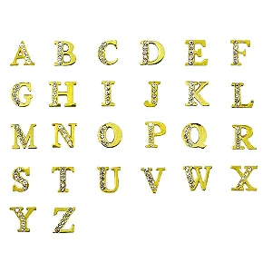 Letras Para Personalizar Calcinhas - Dourado Com Strass Atacado
