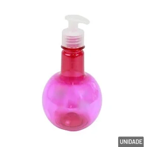 Porta Sabonete Líquido de Plástico 400ml Rosa Atacado
