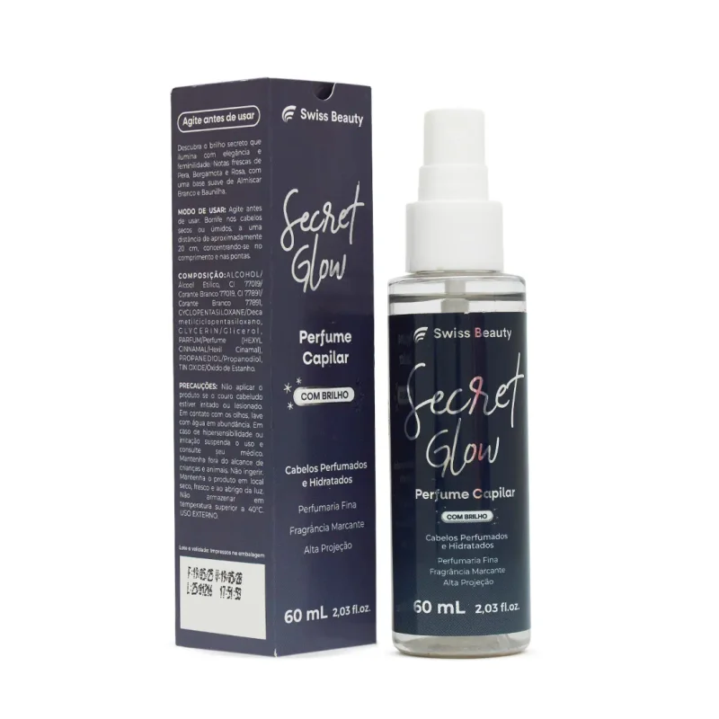 Perfume Capilar Secret Glow Swiss Beauty 60ml