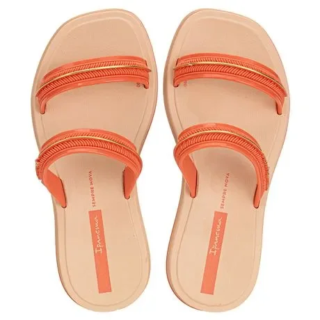 Chinelo Infantil Feminino Slide Glow Ipanema 27401 Laranja Atacado