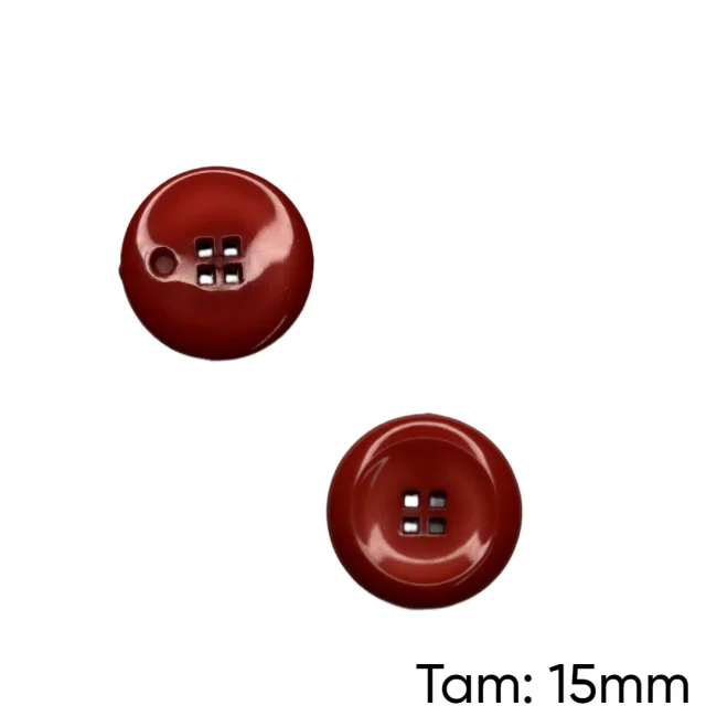 Botão Massa 4 Furos Cerâmica - PCT/ 12 UNIDADES - BT3213P Atacado