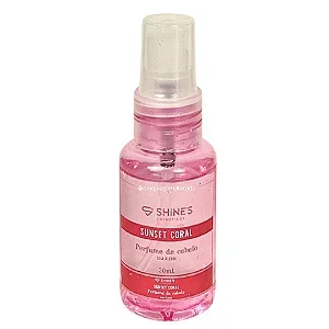 Perfume de Cabelo Sem Álcool Shines 30ml Sunset Coral SH4013 Atacado para Revenda