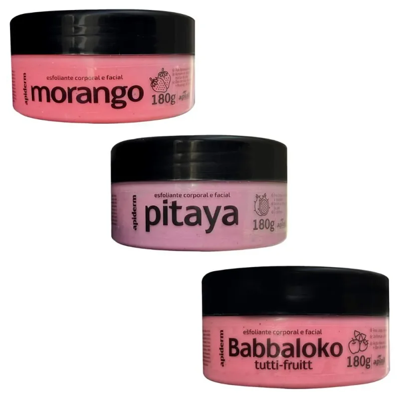 Apiderm Esfoliante Corporal e Facial 180g Apinil Atacado para Revenda