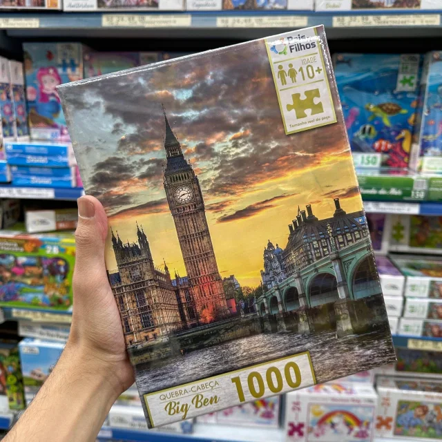 Kit C/6 Jogo Quebra Cabeça 1000 Peças BRINQUEDOS ATACADO