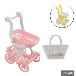 Acessórios para Boneca Carrinho de Bebê e Bolsa Atacado