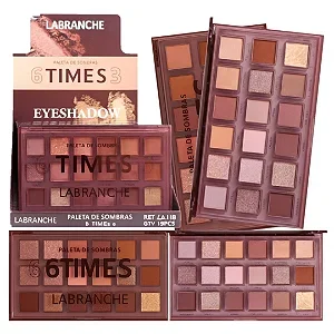 Labranche - Paleta de Sombras 6 Times 3 LA1115B - 12 Und Atacado para Revenda