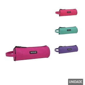 Estojo Escolar 21cm Redondo Style Color Atacado