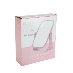 Espelho de Mesa Dupla Face 19x16cm Retangular Atacado