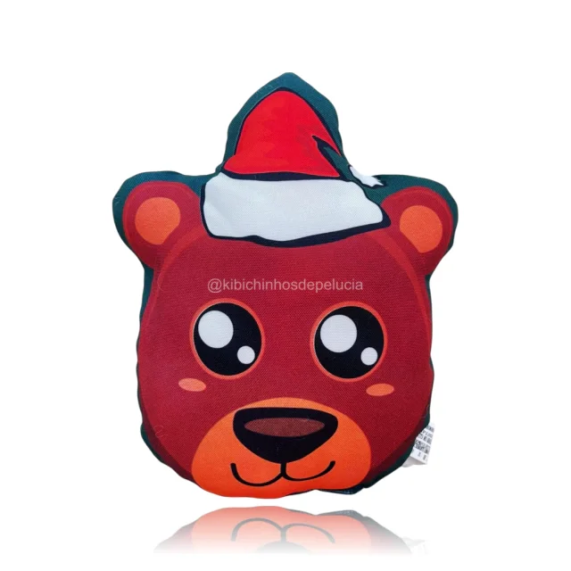 Almofada PP Com Ventosa Urso com Touca Natal Atacado