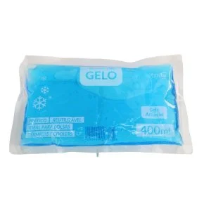 Bolsa de Gelo 400ml Artificial Flexível Azul Atacado