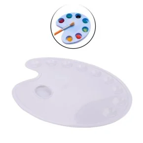 Paleta de Plástico 9 Cavidades para Pintura Atacado