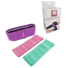 Faixa Elástica para Exercícios 3 Peças Poliéster Atacado