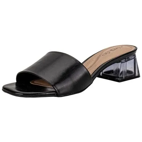 Tamanco Feminino Salto Grosso Beira Rio 8468210 Preto Atacado