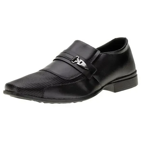 Sapato Masculino Social Mais Leve 608 Preto Atacado