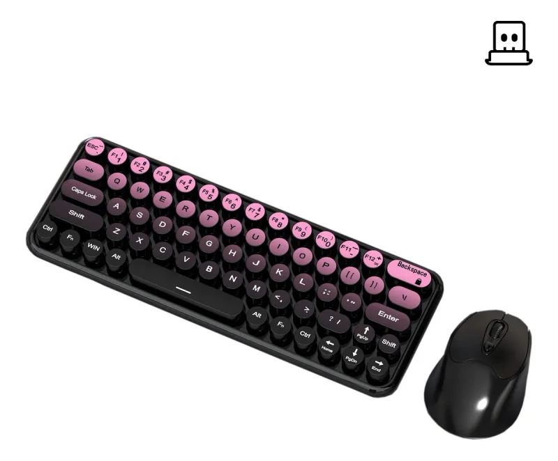 KIT TECLADO + MOUSE SEM FIO WIRELESS 2.4GHZ 1200DPI KAPBOM KA668E Atacado para Revenda