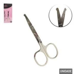 Tesoura de Unha Inox 8,5cm Ponta Arredondada Atacado