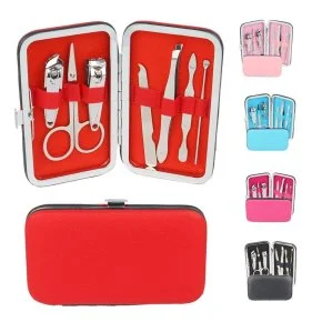 Kit Manicure 07 Peças com Estojo Color Atacado