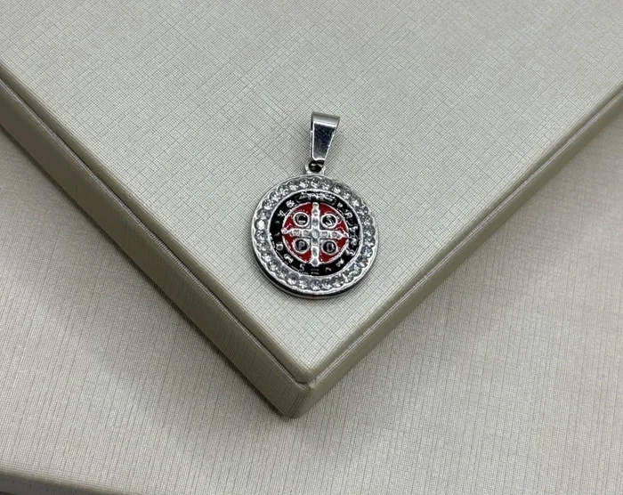 PINGENTE SÃO BENTO AÇO INOX