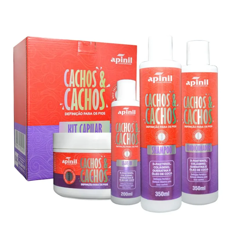 Kit Capilar Cachos e Cachos Apinil Atacado para Revenda