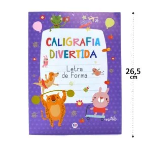 Livro Caligrafia Divertida Alfabeto Letra de Forma Atacado