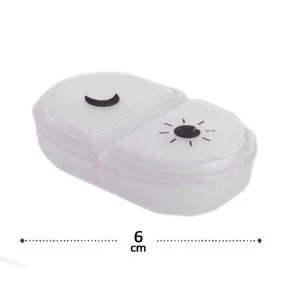 Porta Comprimido 2 Divisórias Dia e Noite Atacado