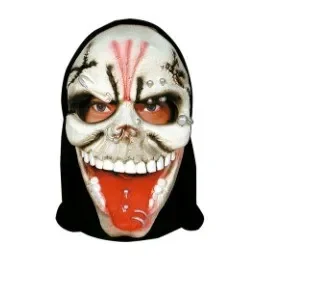 709 MASCARA LATEX C/CAPUZ CAVEIRA C/PIERCING Atacado