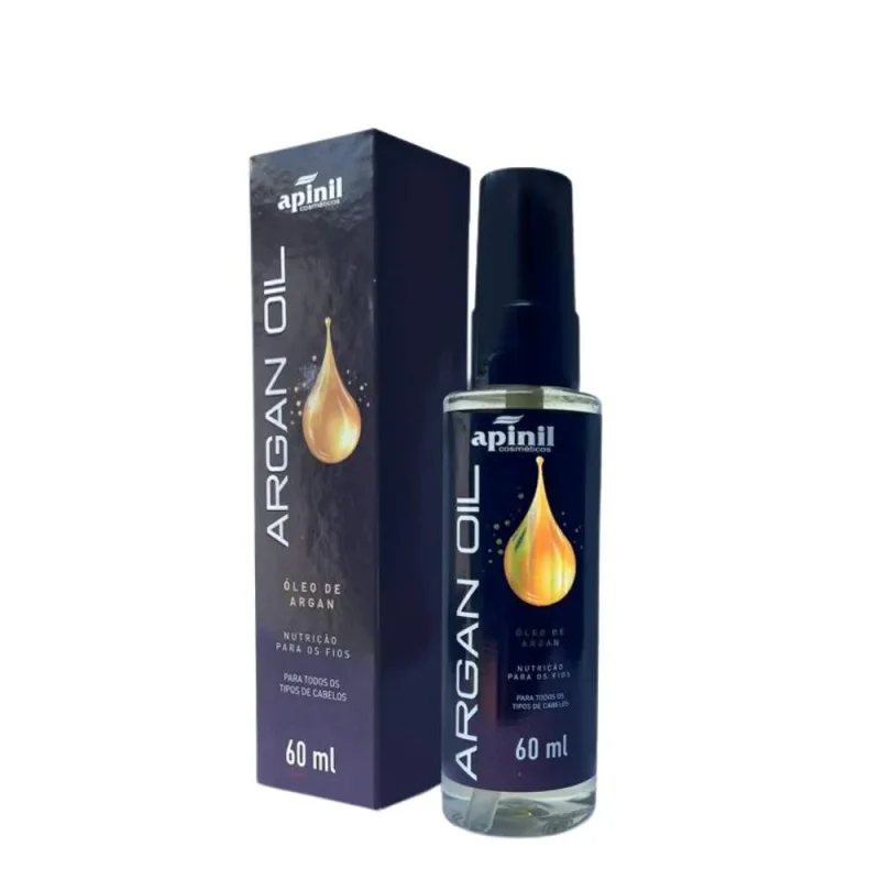 Óleo Capilar Argan 60ml Apinil Atacado para Revenda