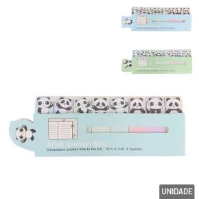 Bloco de Anotações Adesivo 120 FL Panda Sortidos Atacado