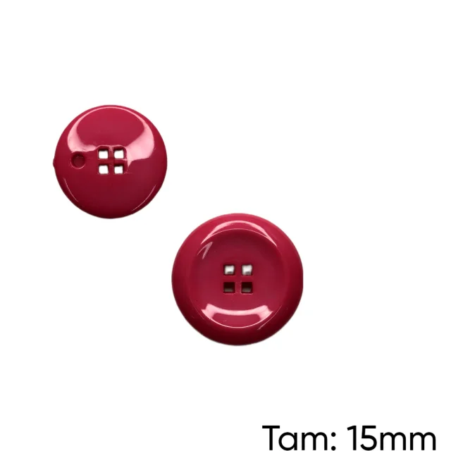 Botão Massa 4 Furos Pink - PCT/ 12 UNIDADES - BT3203P Atacado