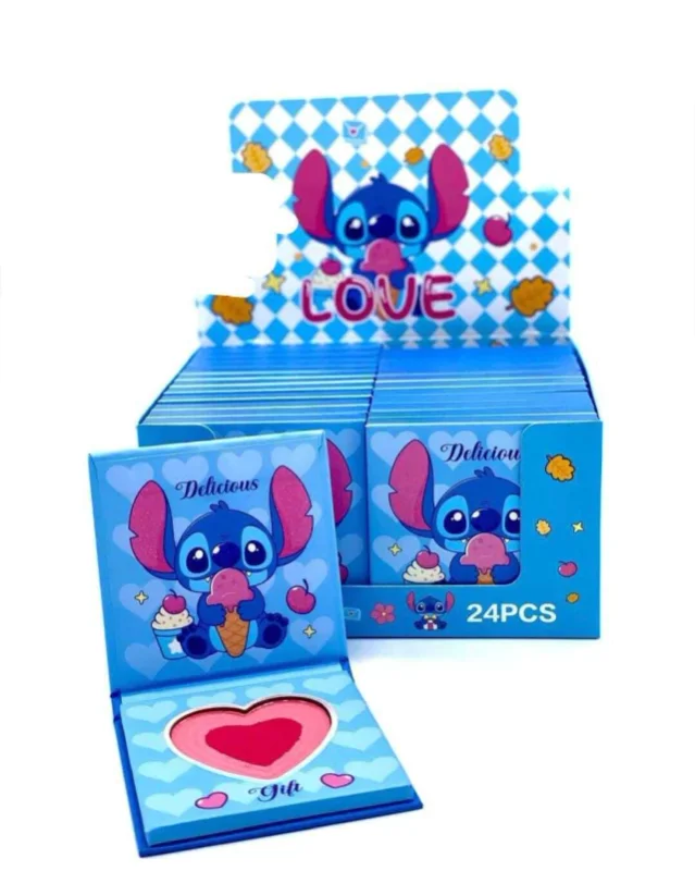 Kit C/24 Paleta de blush coração do Stitich Atacado