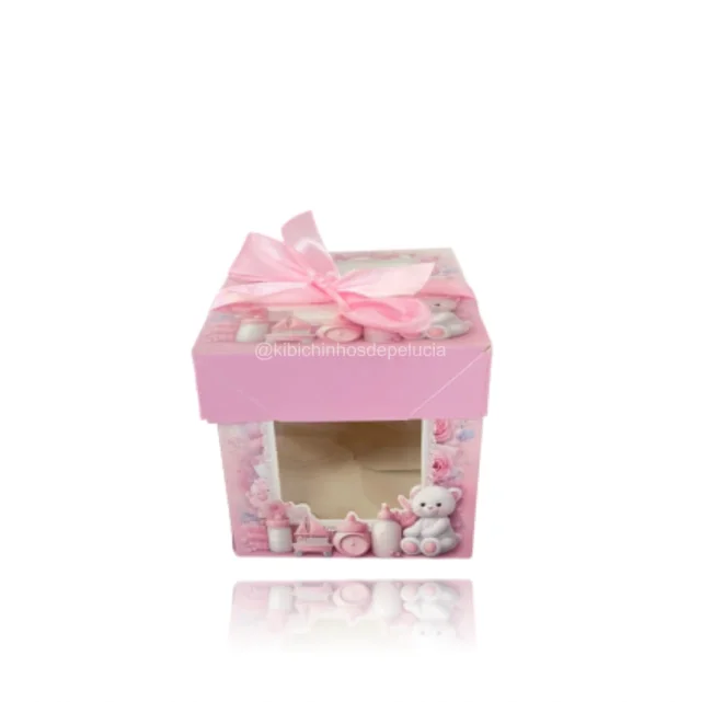 Kit Caixa Para Presente 4 Cores 15x15xcm Atacado