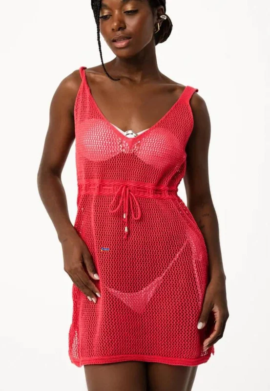 Vestido Curto Tricot Saída de Praia Atacado